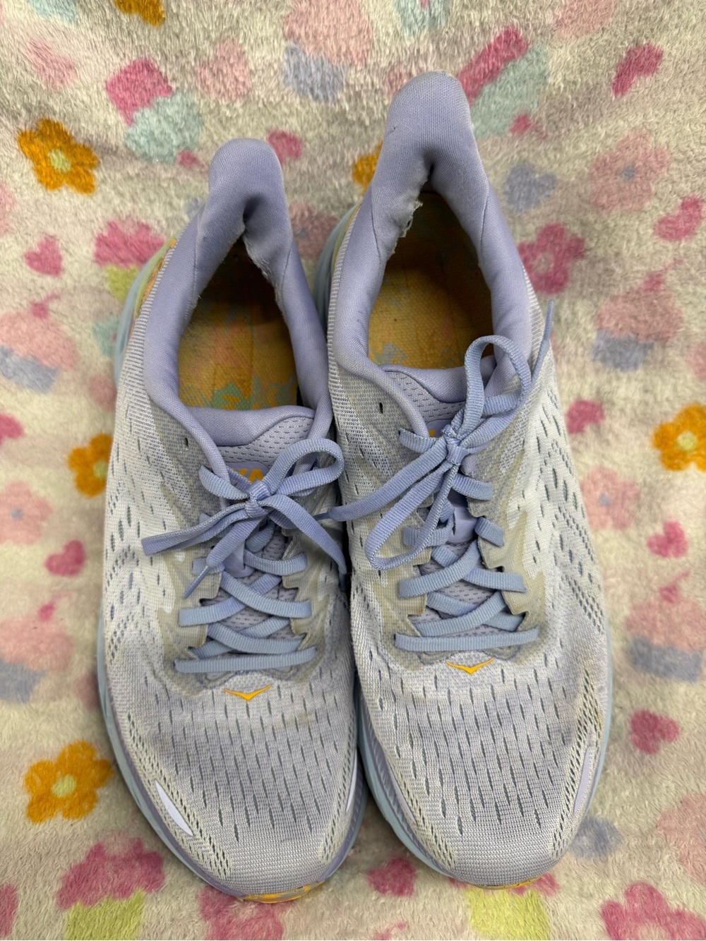 Hoka One One Women’s Lavender Lace-Up Running Sneakers.